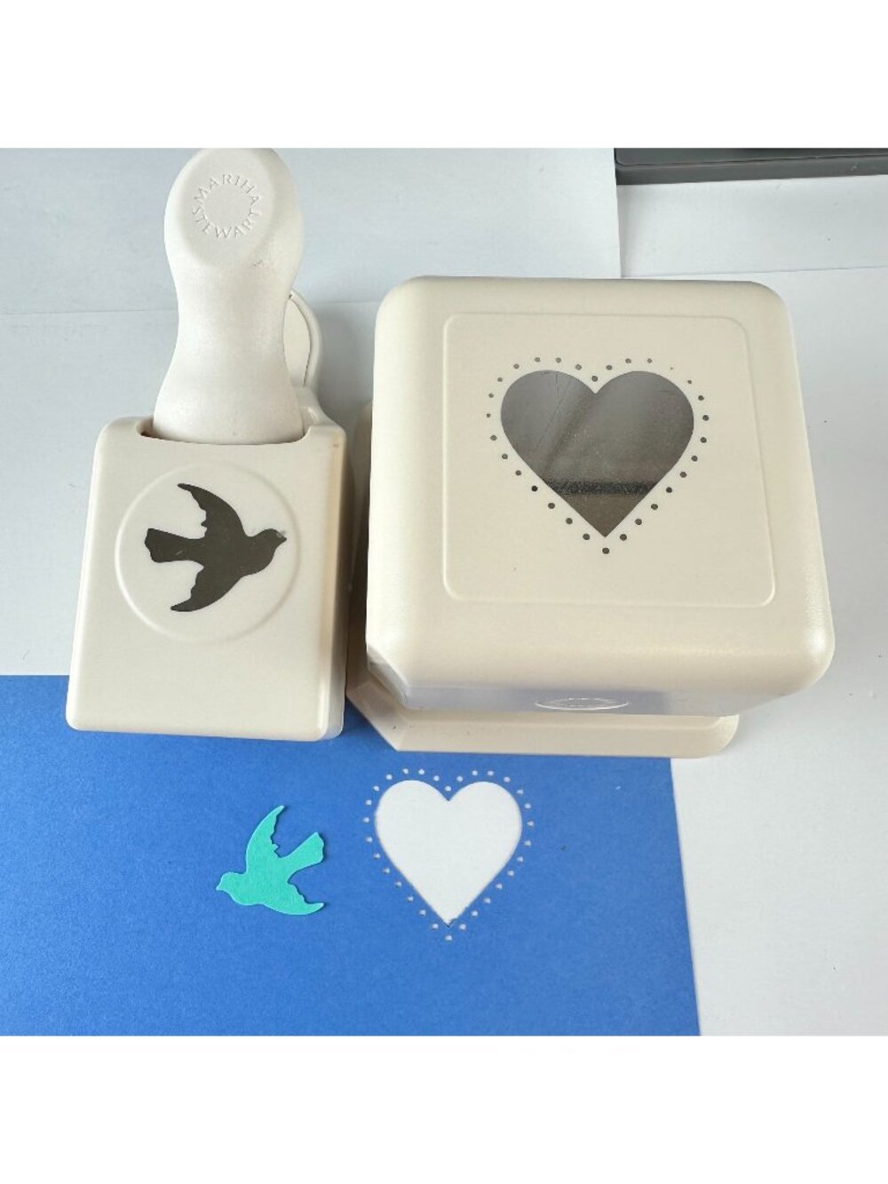 Martha Stewart Paper Punch Bundle Lot Heart & Bird Sharp!